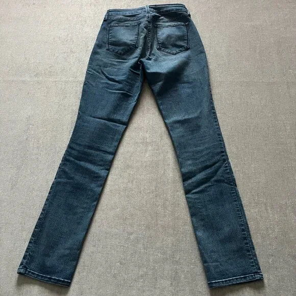 NYDJ Samantha Slim Jeans Women 6 Blue Denim Mid Rise Stretch Lift & Tuck Casual - Picture 2 of 10